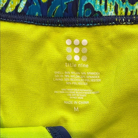 Title Nine Womens Swim Bikini - Blue and Yellow Paisley - Picture 3 of 6